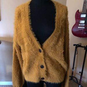 Fuzzy cardigan